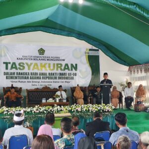 Tasyakuran Puncak Hari Amal Bakti Kemenag RI ke-80 Berlangsung Khidmat, Bupati Yusra: Terus Melayani Umat dan Merawat Kerukunan.