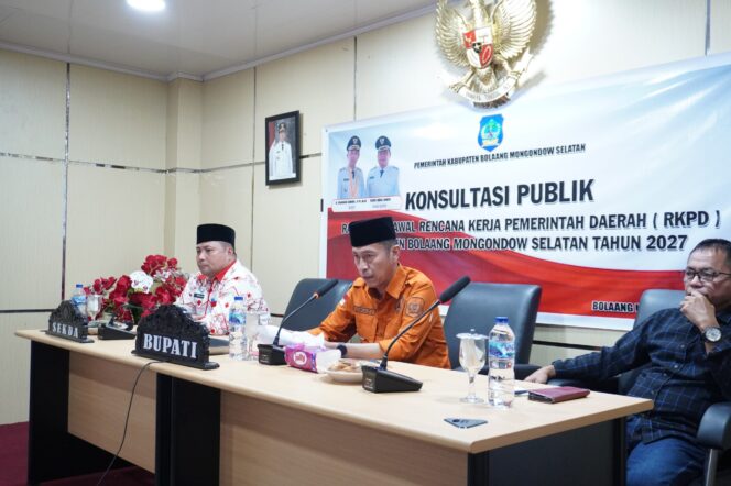 
Konsultasi publik rencana awal RKPD Bolsel 2027.