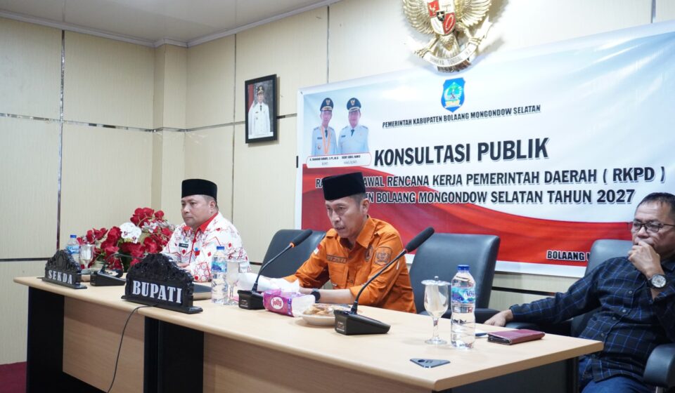 Tentukan Arah Kebijakan 2027, Pemkab Bolsel Gelar Konsultasi Publik Ranwal RKPD