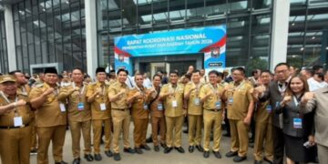 Wali Kota dan Wakil Wali Kota Kotamobagu Hadiri Rakornas Pemerintah Pusat dan Daerah 2026