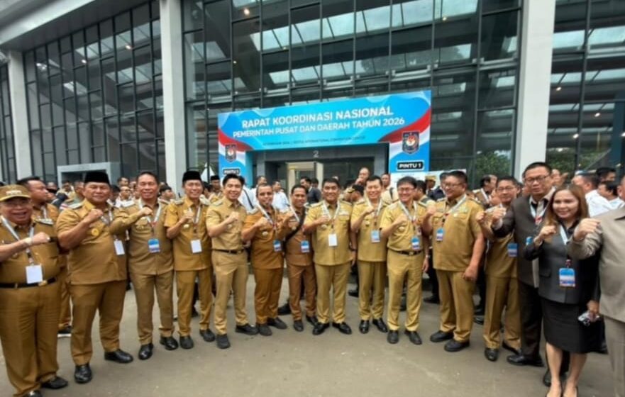 Wali Kota dan Wakil Wali Kota Kotamobagu Hadiri Rakornas Pemerintah Pusat dan Daerah 2026