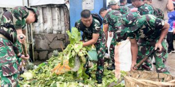 Gotong Royong Pemkab Muba dan TNI–Polri Bersihkan Terminal dan Pasar Randik