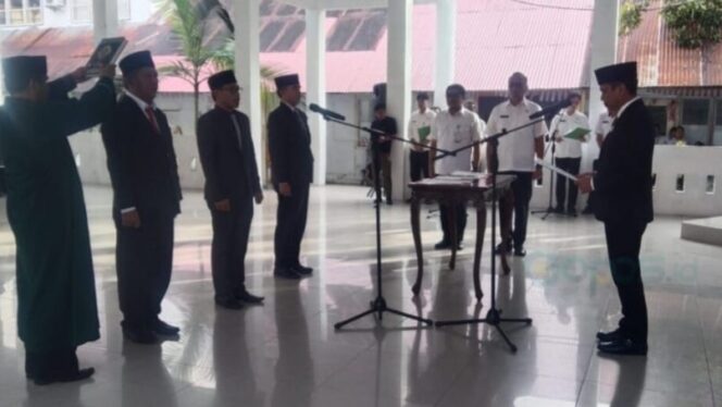 
Pelantikan pejabat eselon II di Pemkot Kotamobagu.