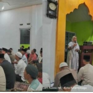 Tim IV Safari Ramadhan Pemkot Kotamobagu Sholat Tarawih Bersama Warga Pontodon Timur