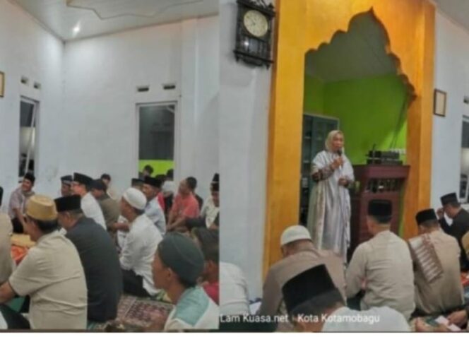 
Tim IV Safari Ramadhan Pemkot Kotamobagu Sholat Tarawih Bersama Warga Pontodon Timur
