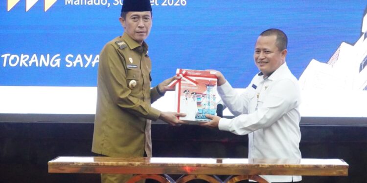 Bupati Iskandar Kamaru Hadiri Penyerahan LKPD Unaudited 2025 di BPK Sulut