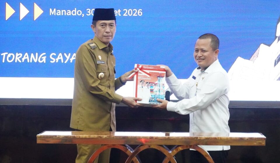 Bupati Iskandar Kamaru Hadiri Penyerahan LKPD Unaudited 2025 di BPK Sulut