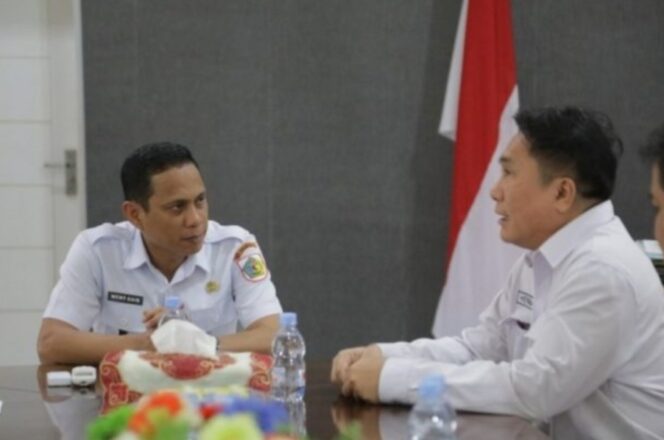 
 Wali Kota Kotamobagu, Weny Gaib, menerima kunjungan Badan Pengawas Obat dan Makanan (BPOM).