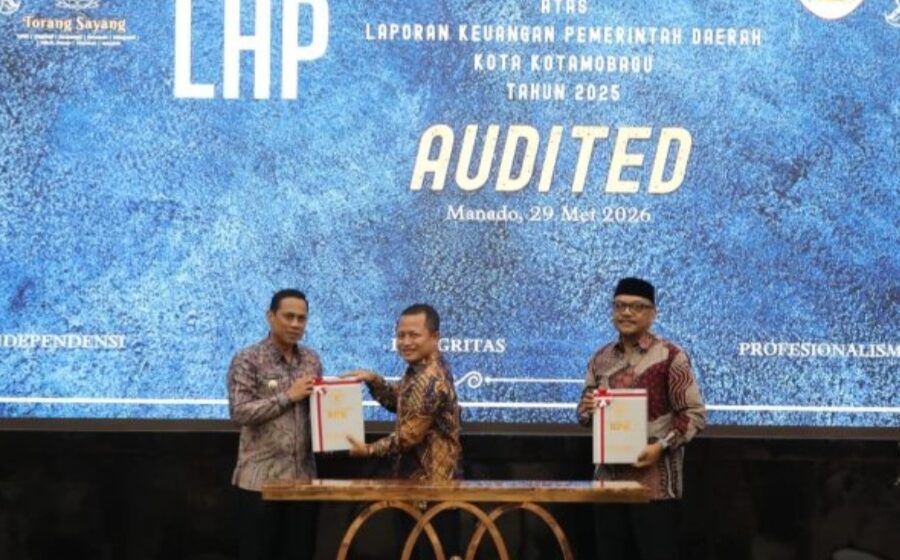 Kotamobagu Peringkat Pertama TLHP BPK di Sulut, Raih WTP atas LKPD 2025
