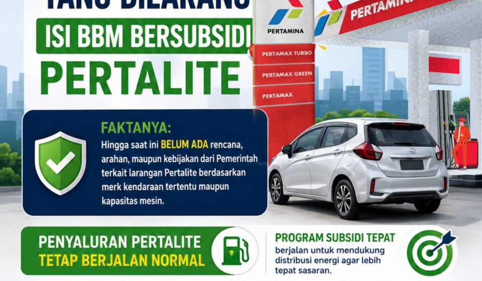 Per 1 Juni Ada Larangan Penggunaan Pertalite untuk Kendaraan Tertentu, Pertamina Tegas Bilang Itu Hoax