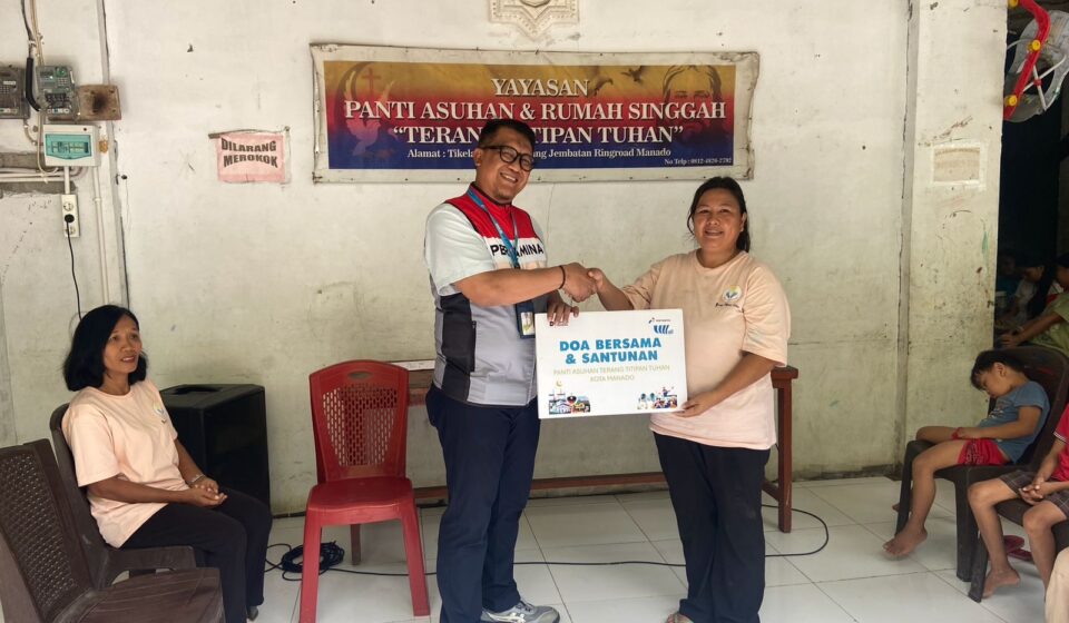 Wujud Nyata Inklusi Sosial, Pertamina Patra Niaga Santuni Puluhan Anak Yatim Lintas Agama di Manado