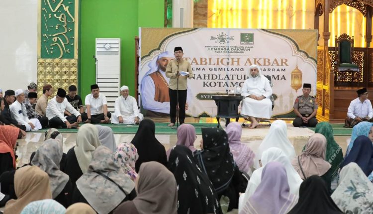 Tabligh Akbar Muharram NU Kotamobagu Hadirkan Syekh Muhammad Jaber, Pemkot Beri Apresiasi