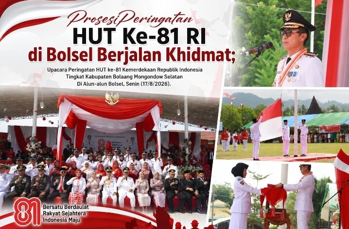 Peringatan HUT ke-81 Kemerdekaan RI di Bolsel Khidmat