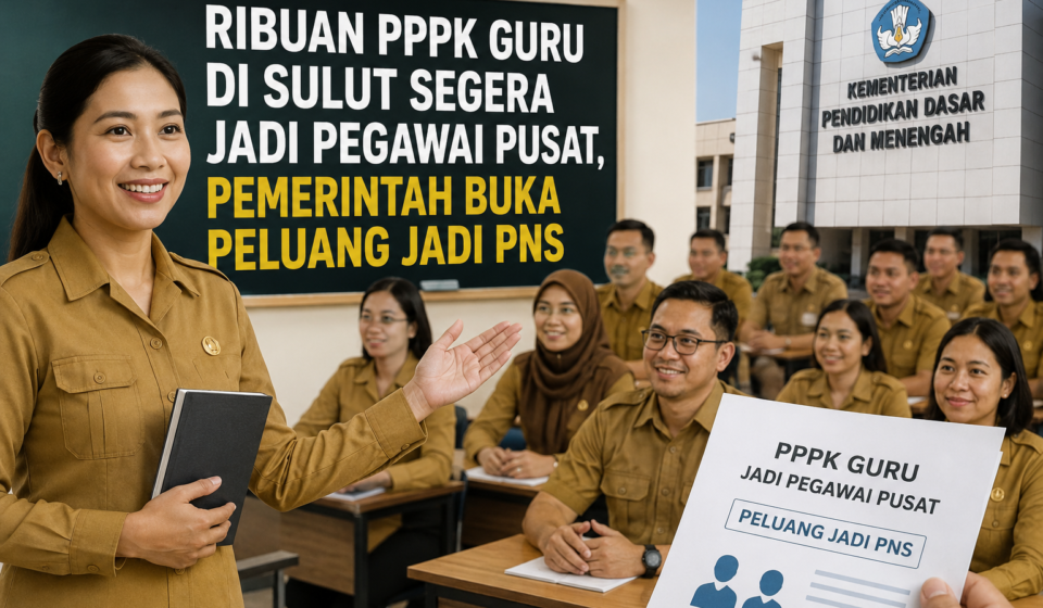 Ribuan PPPK Guru di Sulut Segera Jadi Pegawai Pusat, Pemerintah Buka Peluang Jadi PNS