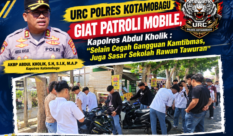 Tawuran Pelajar Jadi Perhatian Kapolres Kotamobagu, Intensifkan Patroli Tim URC