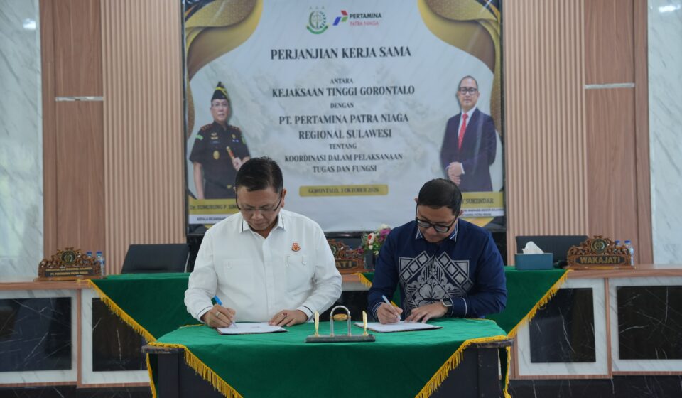 Pertamina Patra Niaga Regional Sulawesi dan Kejati Gorontalo Perkuat Sinergi Lewat PKS